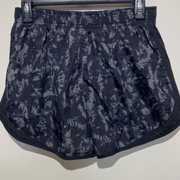 Nike Women's Black Gray Dri-Fit Tempo Printed Athletic Running Shorts Large - Picture 4 of 7